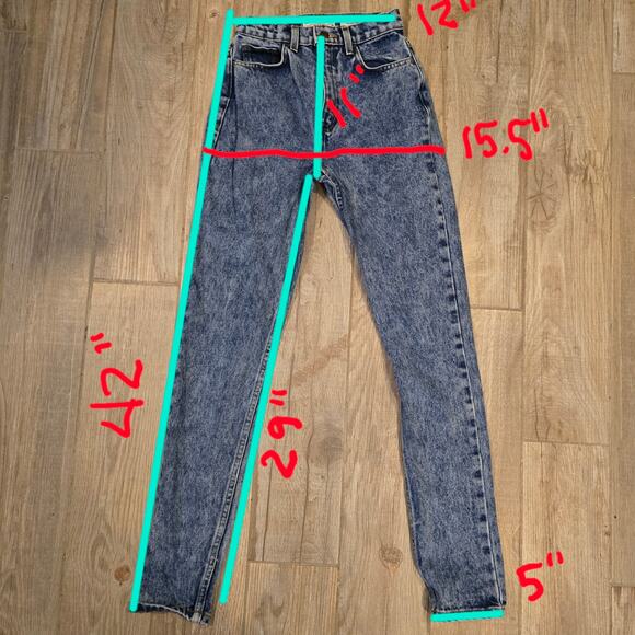 American Apparel Vintage Look High Waisted Jeans Size 24 - Picture 3 of 7